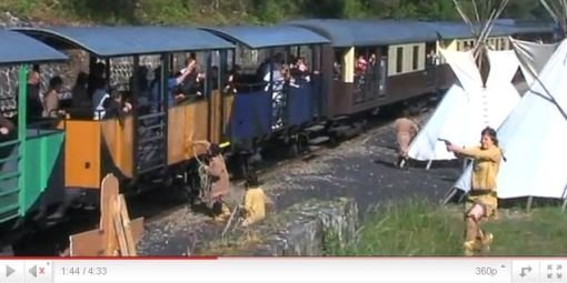 Les Indiens attaquent le train des Cévènnes